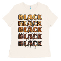 Bone typography variations in animal and glitter textur Ladies Tee - LillyAllenDesigns