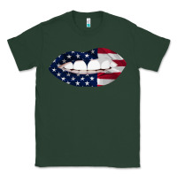 Sports Green Lips American Flag Classic Tee - Bettercallsaul