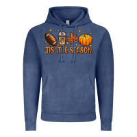 Vintage Denim Tis' the season Vintage Hoodie - NancyCooperArtShop