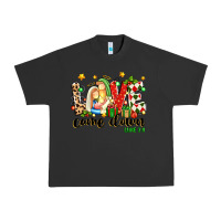Pigment Black love came down luke 2 11 Urban Heavy Tee - texasbilliewilder