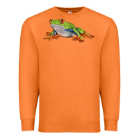 Carrot red eyed tree frog Premium Sweatshirt - LillyAllenDesigns