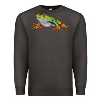 Smoke red eyed tree frog Premium Sweatshirt - LillyAllenDesigns