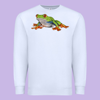 Red Eyed Tree Frog Premium Sweatshirt Designed By Lillyallendesigns