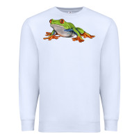 White red eyed tree frog Premium Sweatshirt - LillyAllenDesigns