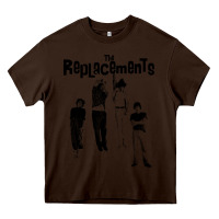 Chocolate Brown hanging with the replacements Heavy Core Tee - tuanDangUi