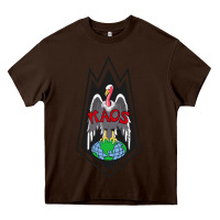 Chocolate Brown classic kaos   global domination Heavy Core Tee - tuanDangUi