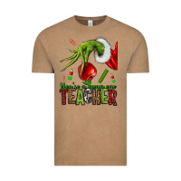 Vintage Coffee Christmas Character Vintage Tee - NancyCooperArtShop