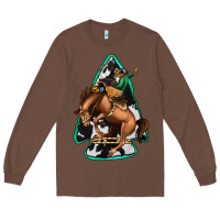Chestnut bucking bronco arrowhead Long Sleeve Tee - Jasminsmagicworld