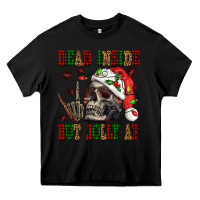 Black Dead inside but jolly af Heavy Core Tee - NancyCooperArtShop