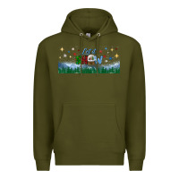 Army Green let it snow libbey glass Premium Hoodie - BundleAndBundleShop