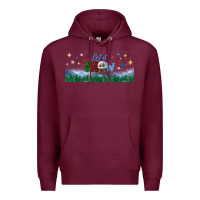 Burgundy let it snow libbey glass Premium Hoodie - BundleAndBundleShop