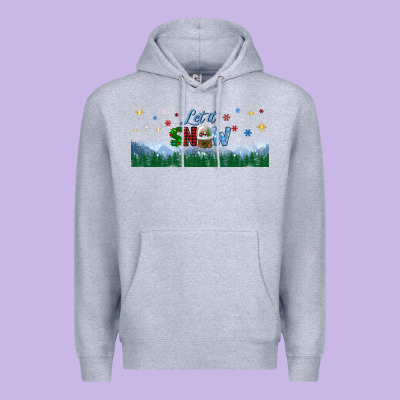 Let It Snow Libbey Glass Premium Hoodie Designed By Bundleandbundleshop