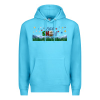 Ocean Blue let it snow libbey glass Premium Hoodie - BundleAndBundleShop