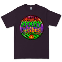 Plum halloween round earrings 2 Premium Tee - BundleAndBundleShop