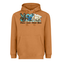 Meerkat peace love polar bear Heavyweight Hoodie - LillyAllenDesigns