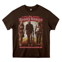Chocolate Brown the devils rejects 3 Heavy Core Tee - tuanDangUi
