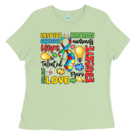 Matcha name puzzle ribbon of inspiration Ladies Tee - LillyAllenDesigns
