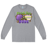 Heather Grey mardi gras dude Long Sleeve Tee - CowGirlArtShop