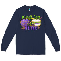 Navy mardi gras dude Long Sleeve Tee - CowGirlArtShop