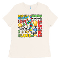 Bone name puzzle ribbon of inspiration Ladies Tee - LillyAllenDesigns