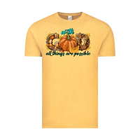 Vintage Mustard With God All Things Are Possible Vintage Tee - texasbilliewilder