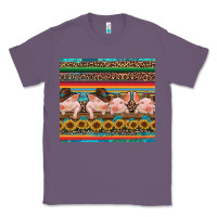 Lavender western serape pigs Classic Tee - RanaPortraitStore