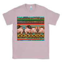 Lilac western serape pigs Classic Tee - RanaPortraitStore