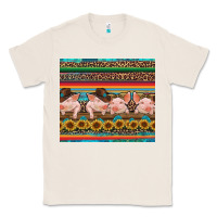 Natural western serape pigs Classic Tee - RanaPortraitStore