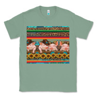 Sage western serape pigs Classic Tee - RanaPortraitStore