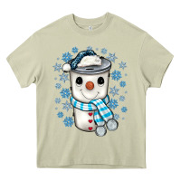 Mossy snowman coffee cup Heavy Core Tee - JahusDesignShop