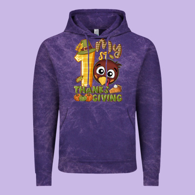 My 1st Thanksgiving With Turkey Vintage Hoodie Designed By Nancycooperartshop