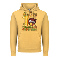 Vintage Mustard My 1st Thanksgiving with turkey Vintage Hoodie - NancyCooperArtShop