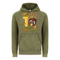 Vintage Olive My 1st Thanksgiving with turkey Vintage Hoodie - NancyCooperArtShop