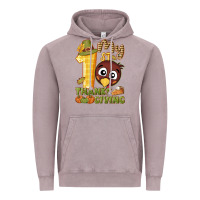 Vintage Zinc My 1st Thanksgiving with turkey Vintage Hoodie - NancyCooperArtShop