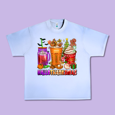 Hallothanksmas Coffee Cups Urban Heavy Tee Designed By Texasbilliewilder