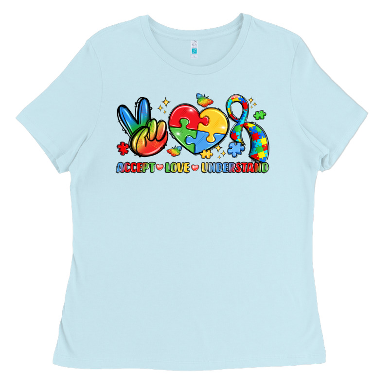 Accept Love Understand Ladies Tee by LillyAllenDesigns | Teevron