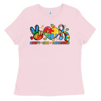 Bubblegum Pink accept love understand Ladies Tee - LillyAllenDesigns