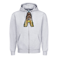 Heather Grey softball alphabet a Zipper Hoodie - CowhideDigitalArt