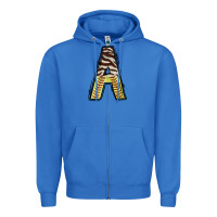 True Royal softball alphabet a Zipper Hoodie - CowhideDigitalArt