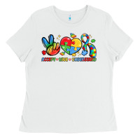 White accept love understand Ladies Tee - LillyAllenDesigns