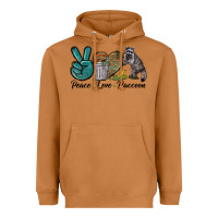 Meerkat Peace love raccoon Heavyweight Hoodie - LillyAllenDesigns