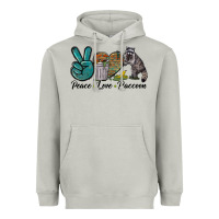 Moon Dust Peace love raccoon Heavyweight Hoodie - LillyAllenDesigns