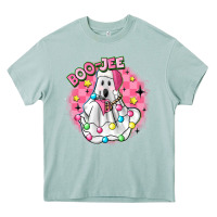Arona boo jee pink christmas ghost Heavy Core Tee - MaliasSmallBusiness