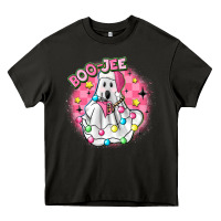 Asphalt boo jee pink christmas ghost Heavy Core Tee - MaliasSmallBusiness