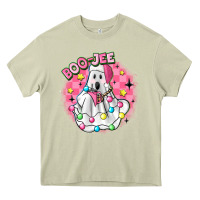 Mossy boo jee pink christmas ghost Heavy Core Tee - MaliasSmallBusiness