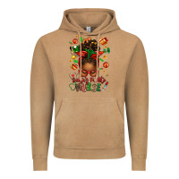 Vintage Camel santa's favorite nurse afro messy bun Vintage Hoodie - texasbilliewilder