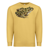 Antique Gold northern leopard frog Premium Sweatshirt - LillyAllenDesigns