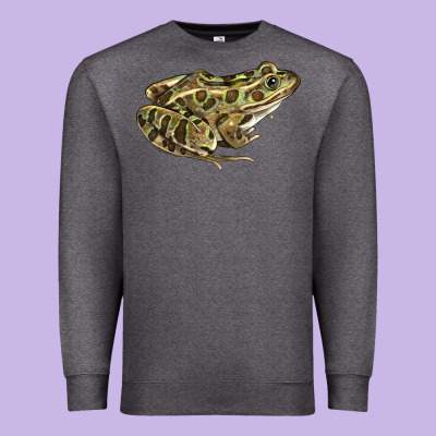 Northern Leopard Frog Premium Sweatshirt Designed By Lillyallendesigns