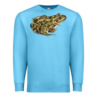 Ocean Blue northern leopard frog Premium Sweatshirt - LillyAllenDesigns