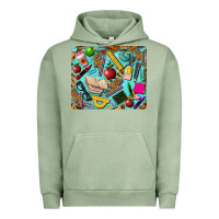 Pigment Oil Green teacher mousepad Urban Hoodie - BarkalooDesign